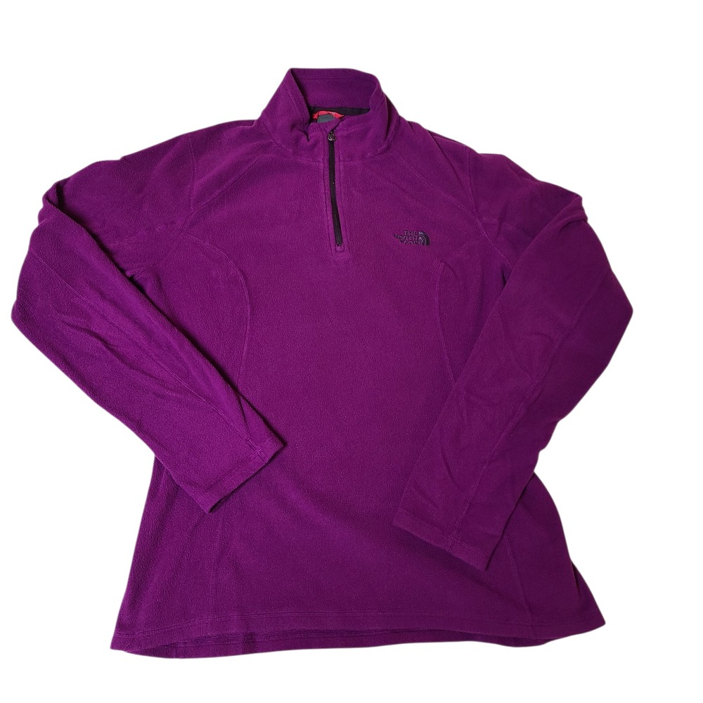 The North Face Pullover Womens Sm Purple Polartec Classic Fleece 1/4 Zip Hiking